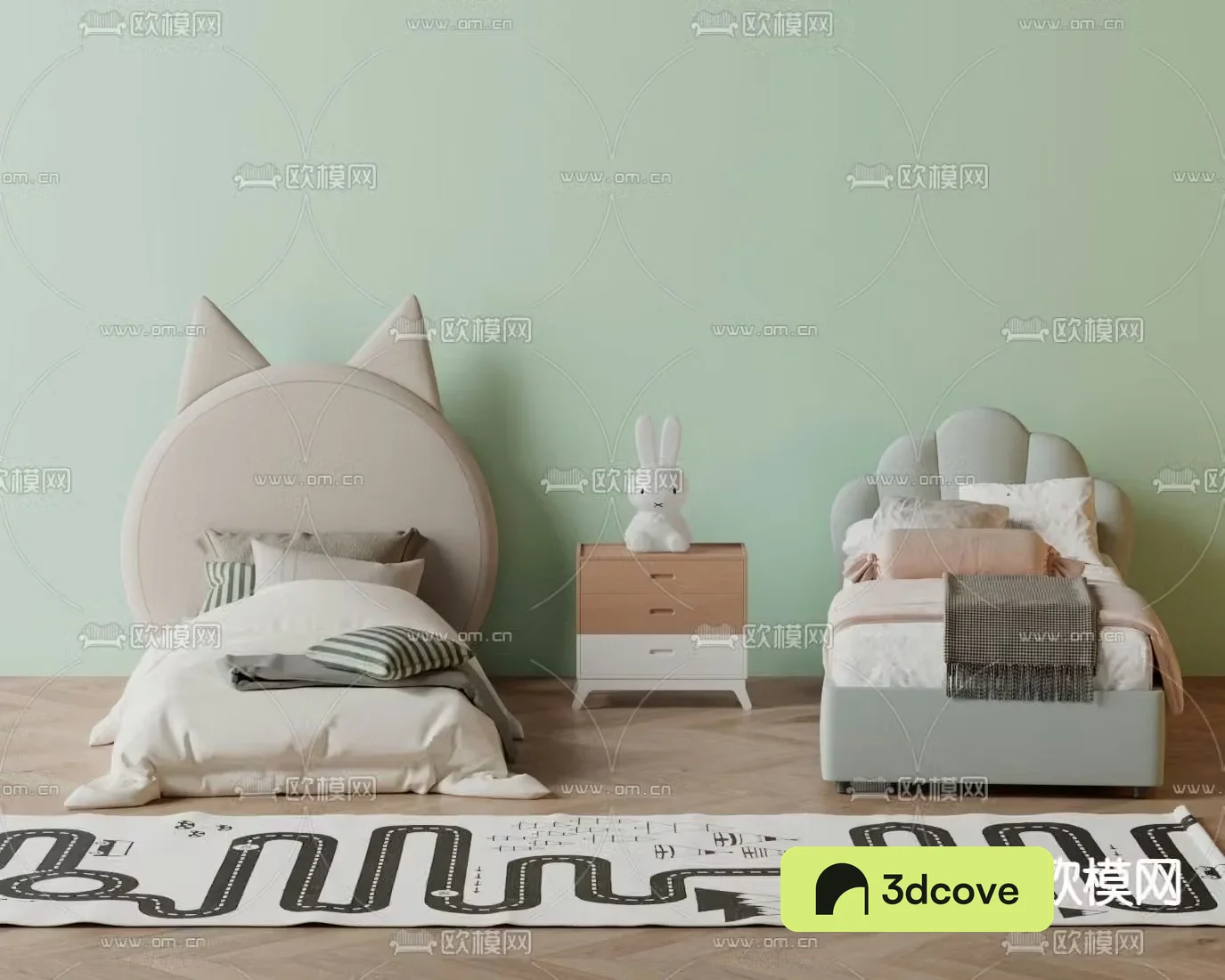 Children’s Bed Cartoon Children’s Bed