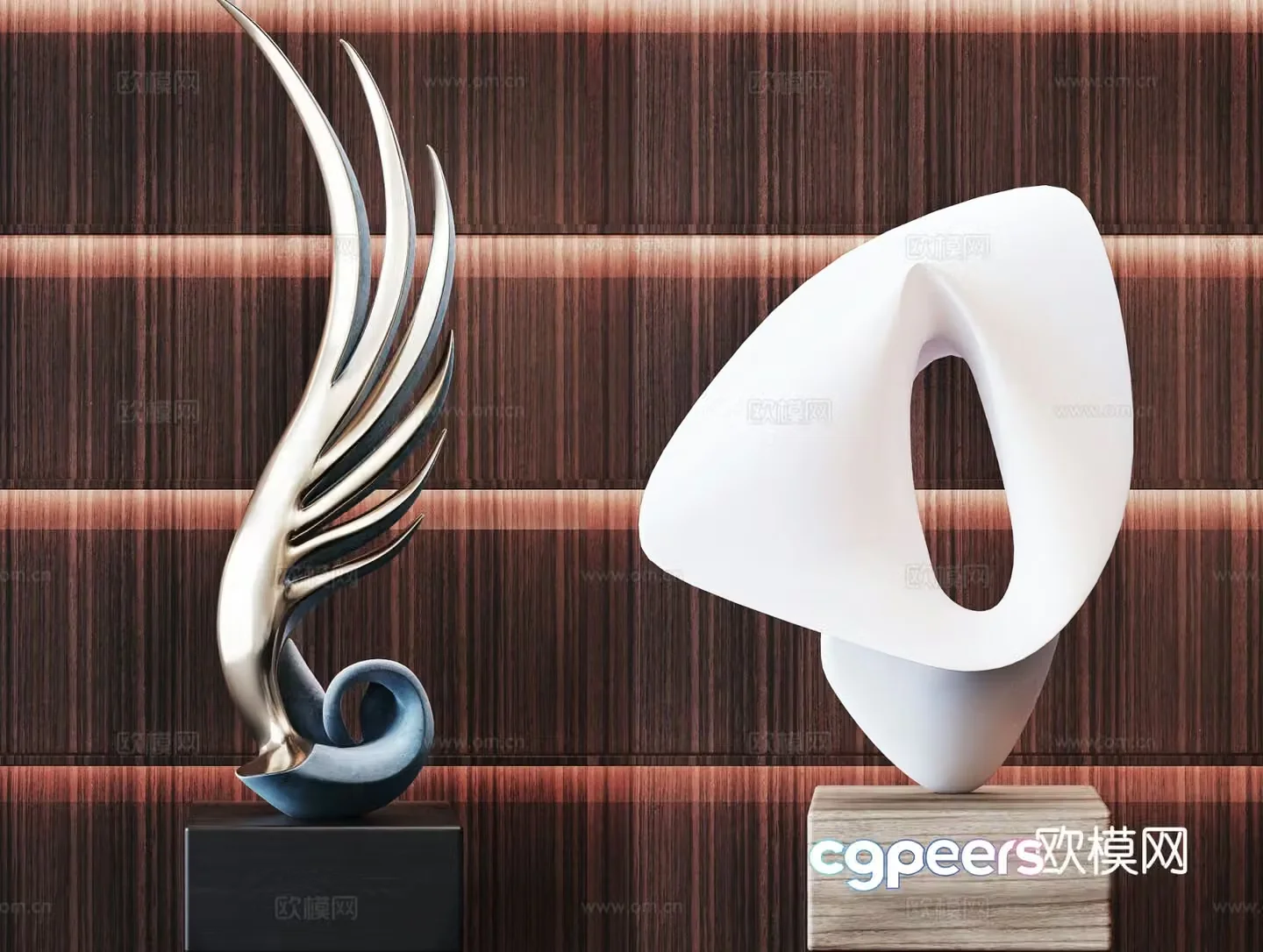 Postmodern ornament sculpture 3d model