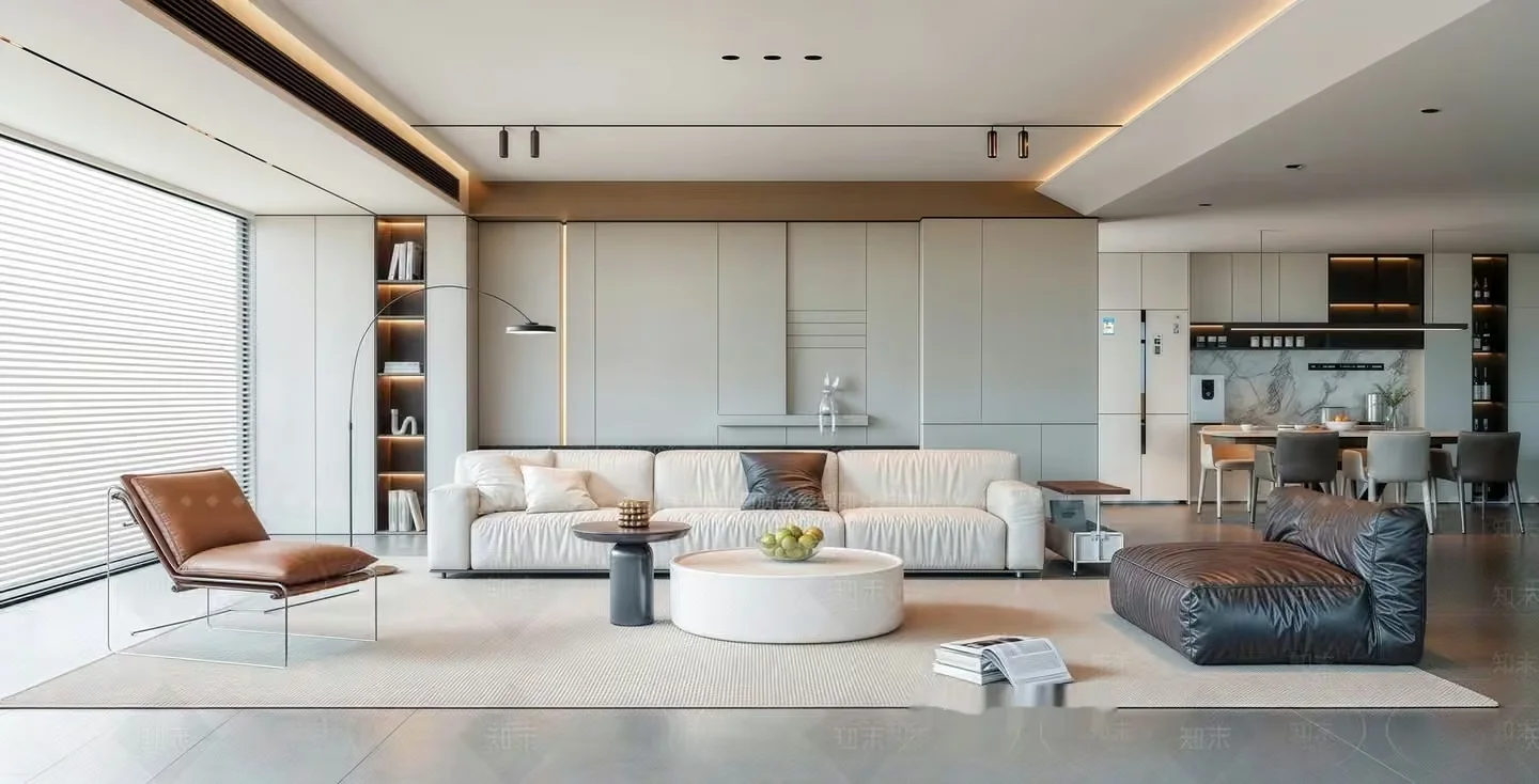 Modern Living Room 3D Model – 10229 – CORONA Render