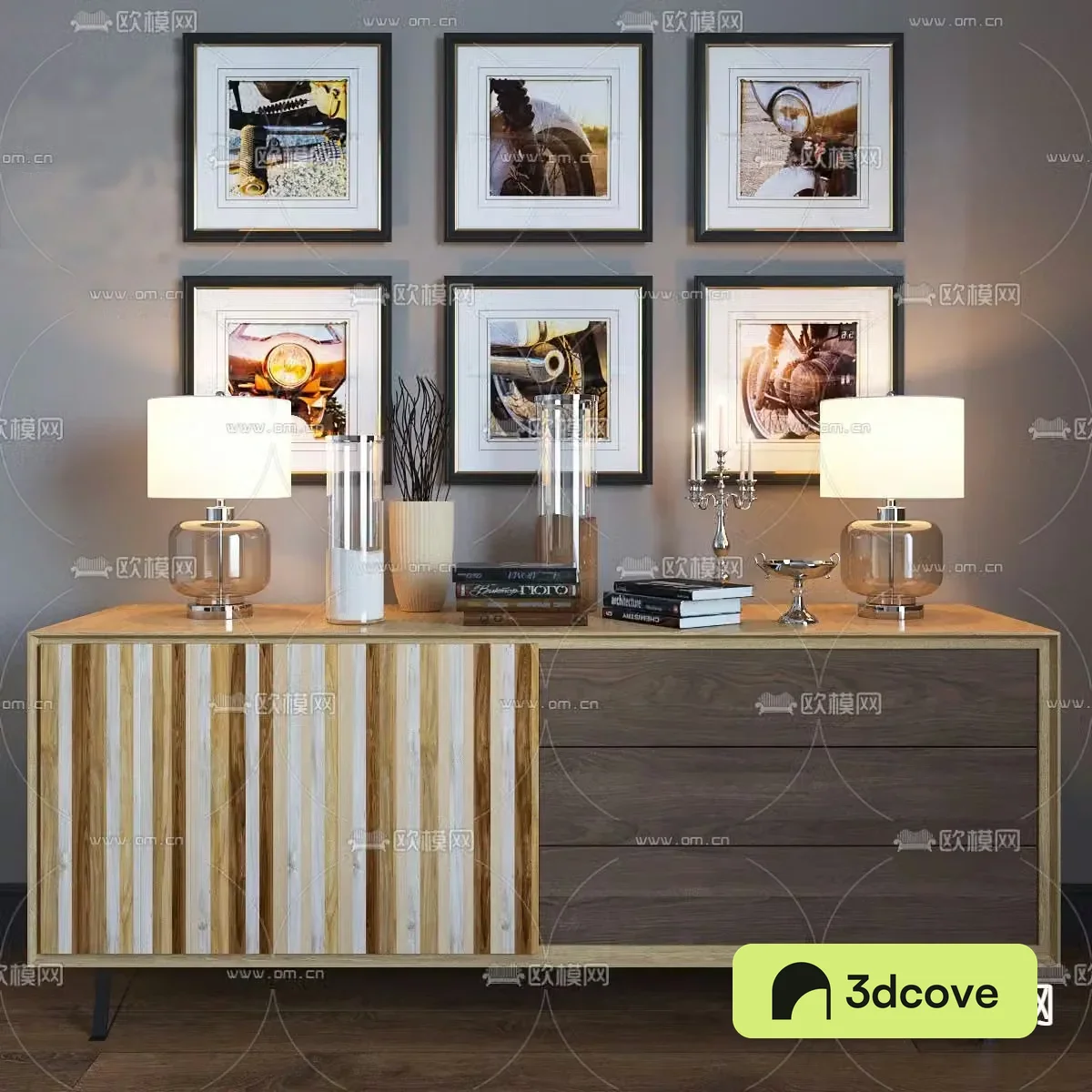 Modern side cabinet decorative cabinet
