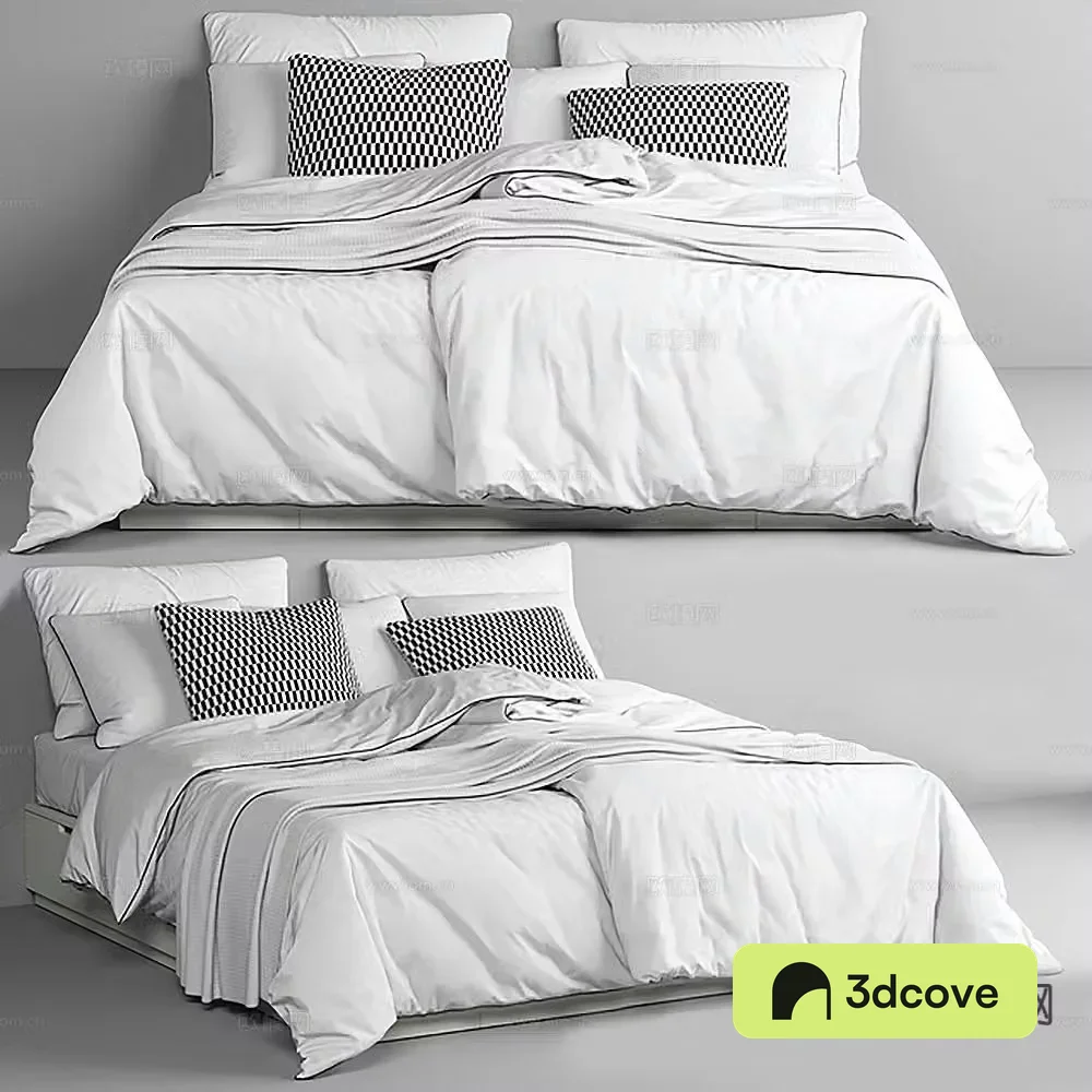 Minimalist double bed