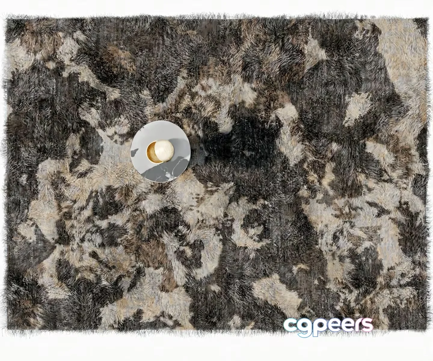 Modern Gray Rug 3D Model – 18051 – VRAY Render