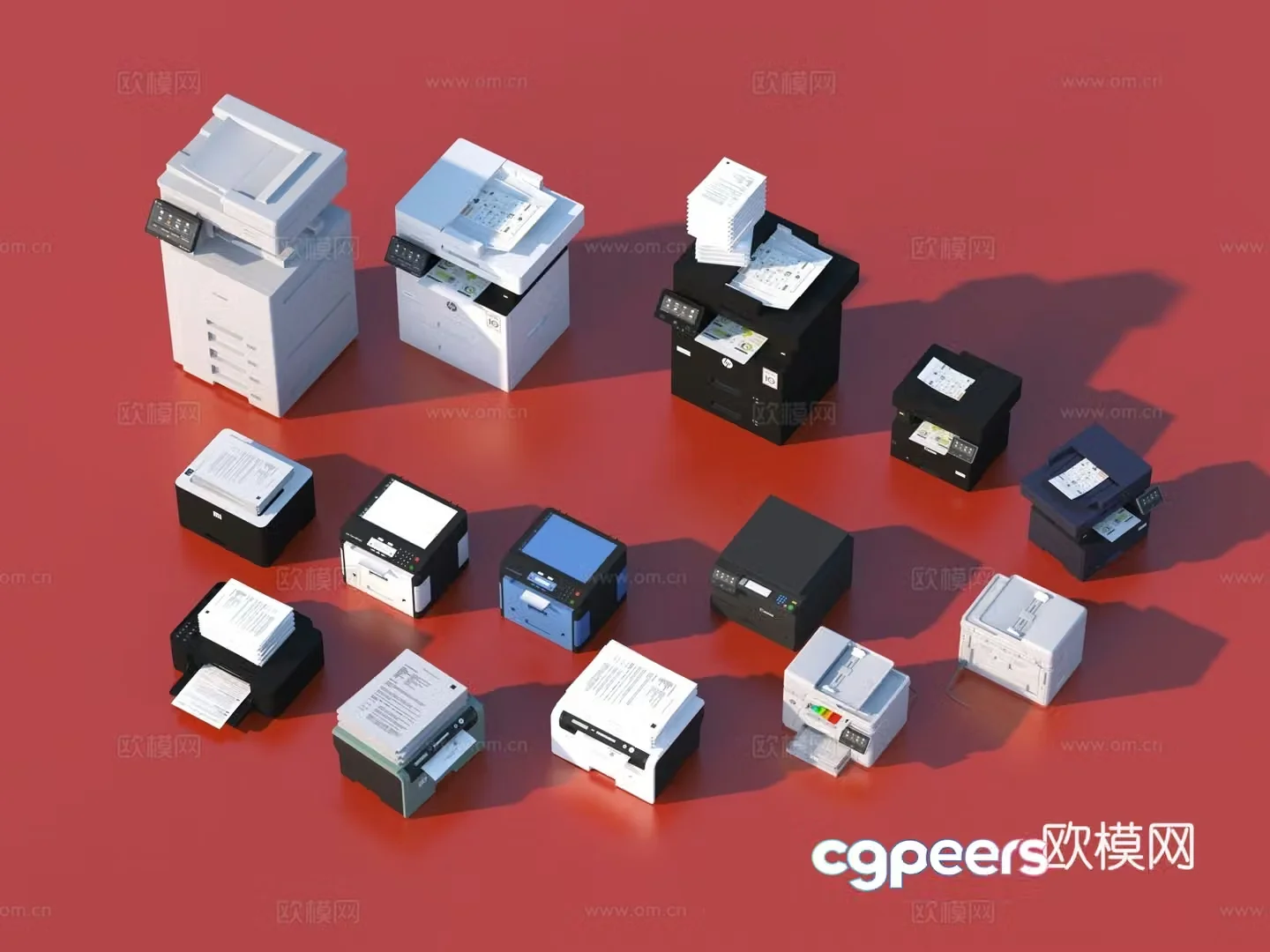 Printer Copier Office Supplies 3D Model