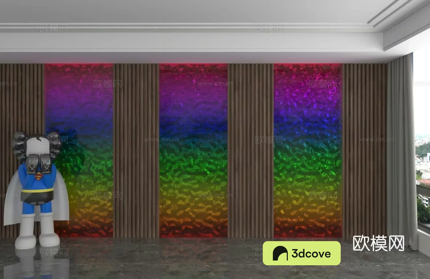 Modern background wall