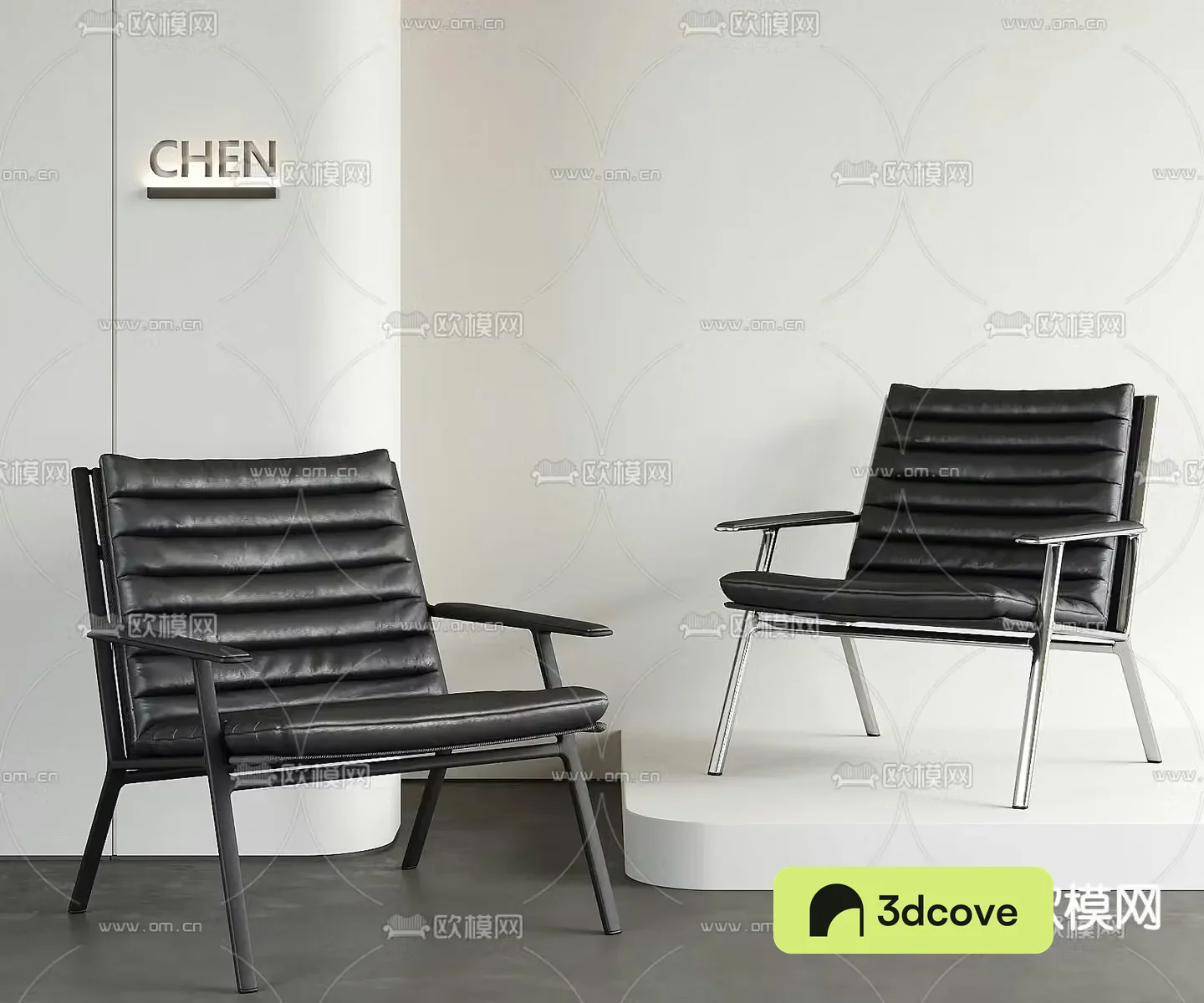 Leather chair lounge chair