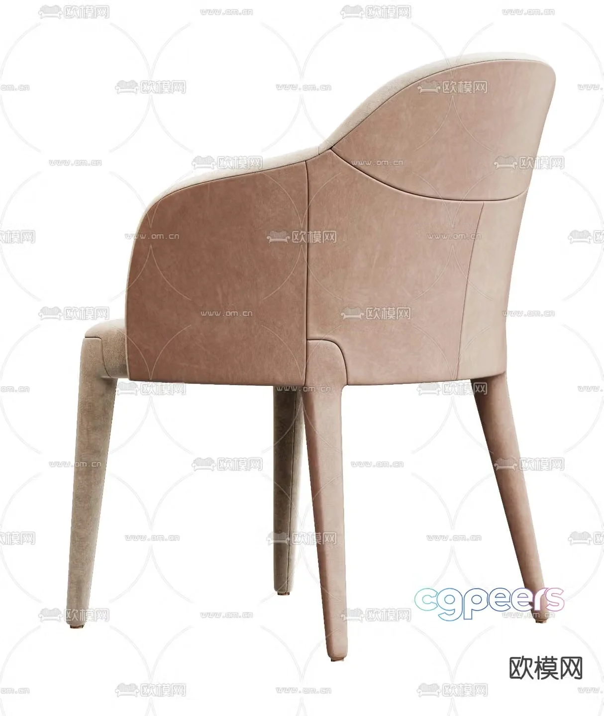 Modern chair dining chair 3d model