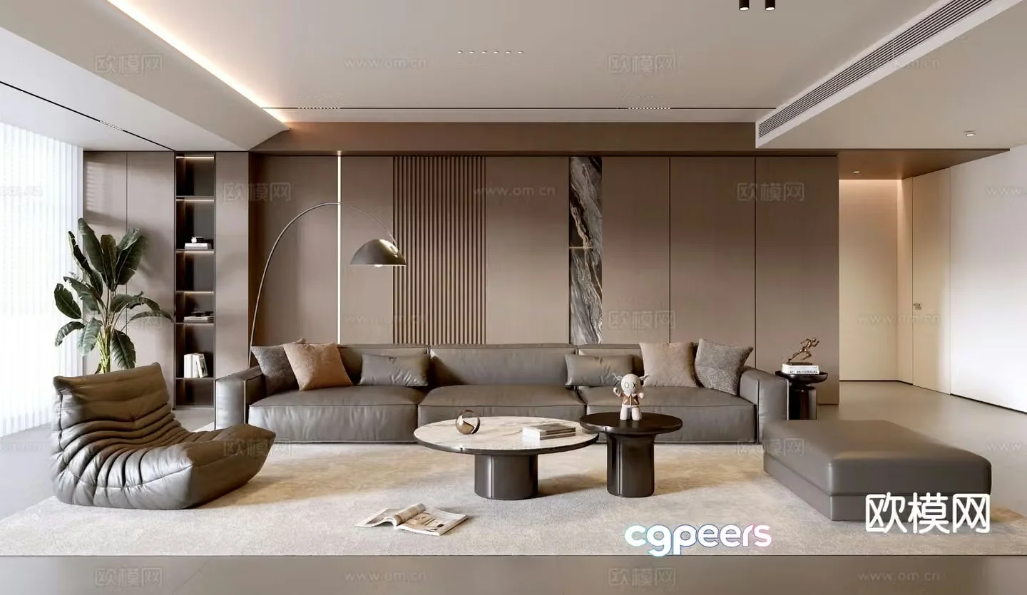 Italian living room 3d model