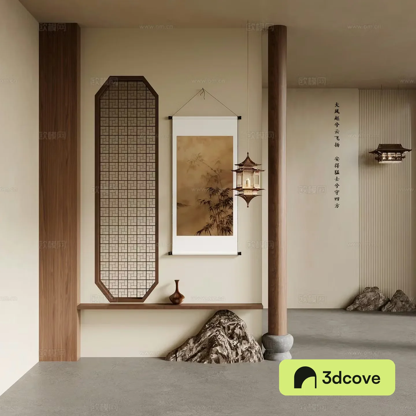 15 porch new Chinese style porch partition