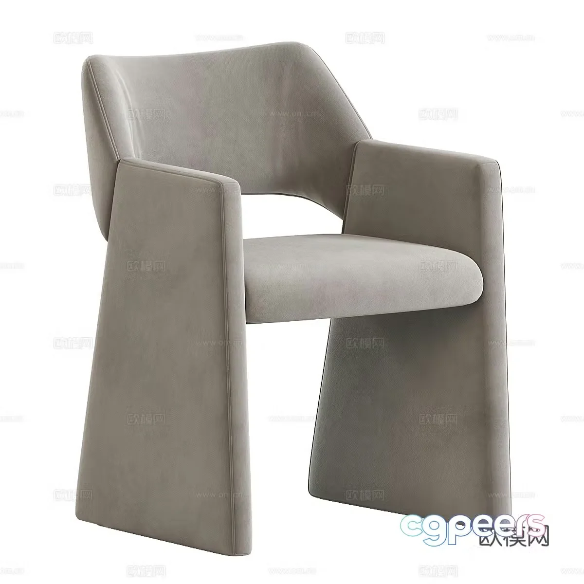 Modern simple single sofa single sofa simple sofa living room sofa 3d model