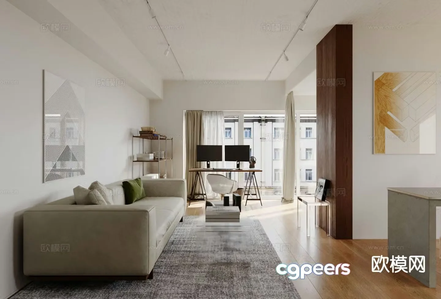 Modern living room 3d model