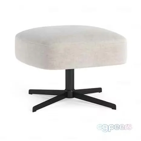 Modern Velvet Stool 3D Model – 8731 – CORONA Render