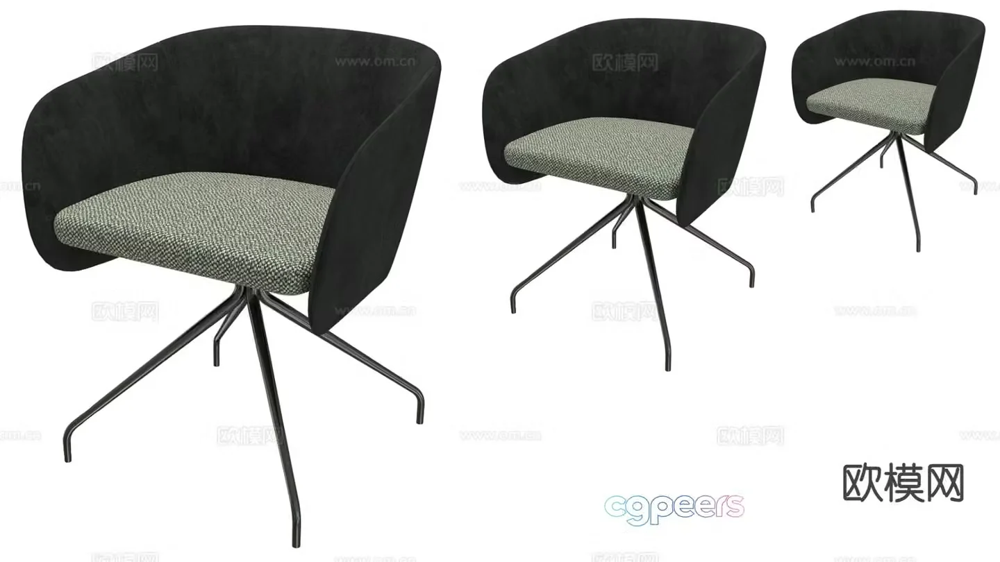 Office chair shift chair staff chair 3d model