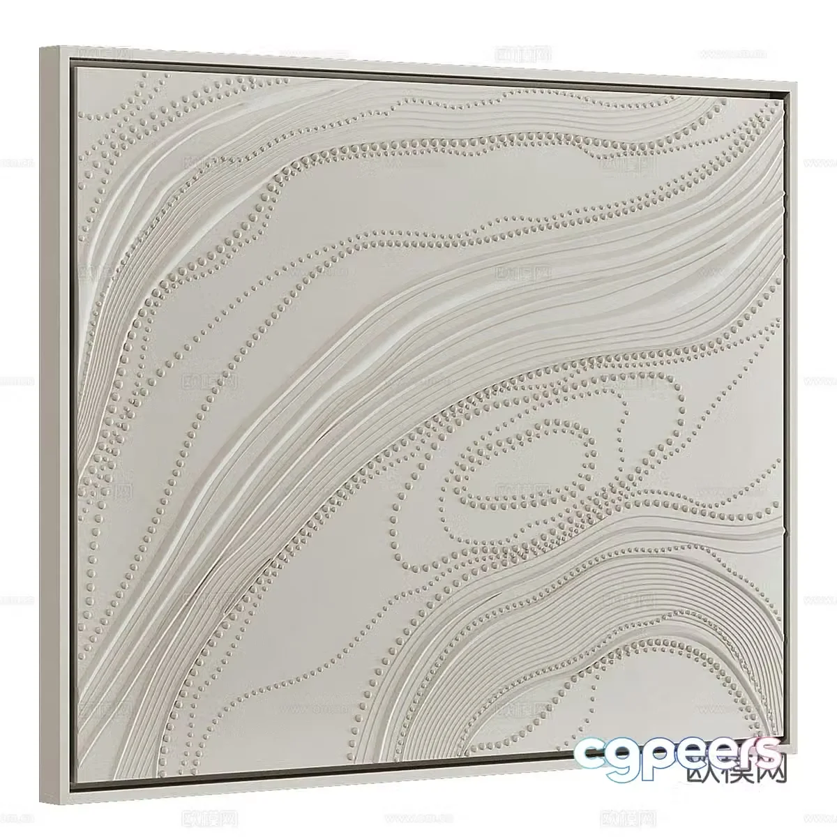 Wasabi wind hanging paintings Abstract paintings Three-dimensional paintings Decorative paintings Pendant Wall decorations B&B 3D model