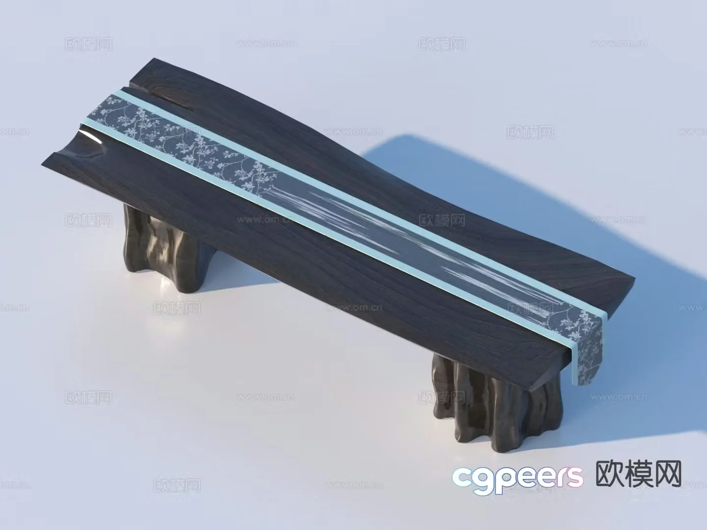 New Chinese style tea table tea table 3d model