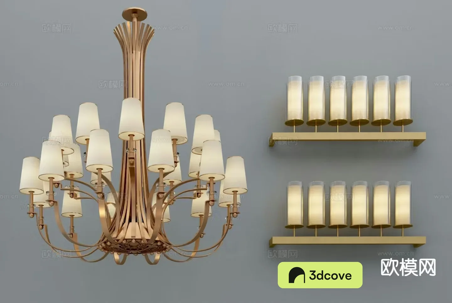 New Chinese style multi-head chandelier