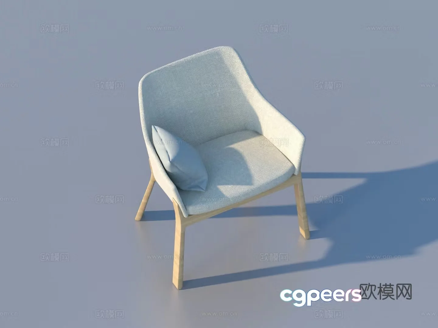 Modern lounge chair armchair 3d model