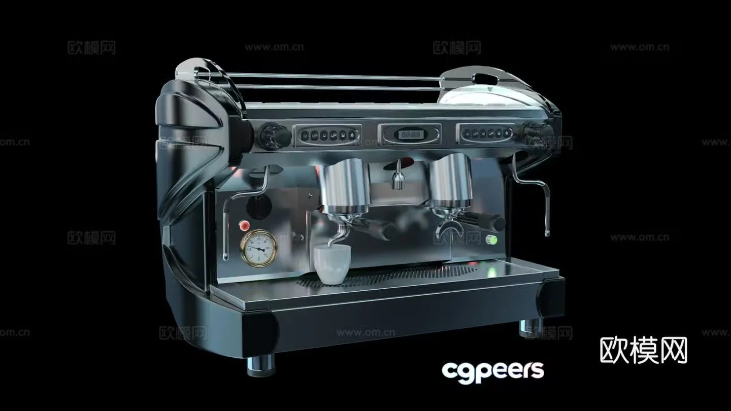 Coffee machine pump press coffee machine beverage machine soy milk machine juice machine bean grinder smart coffee 3D model