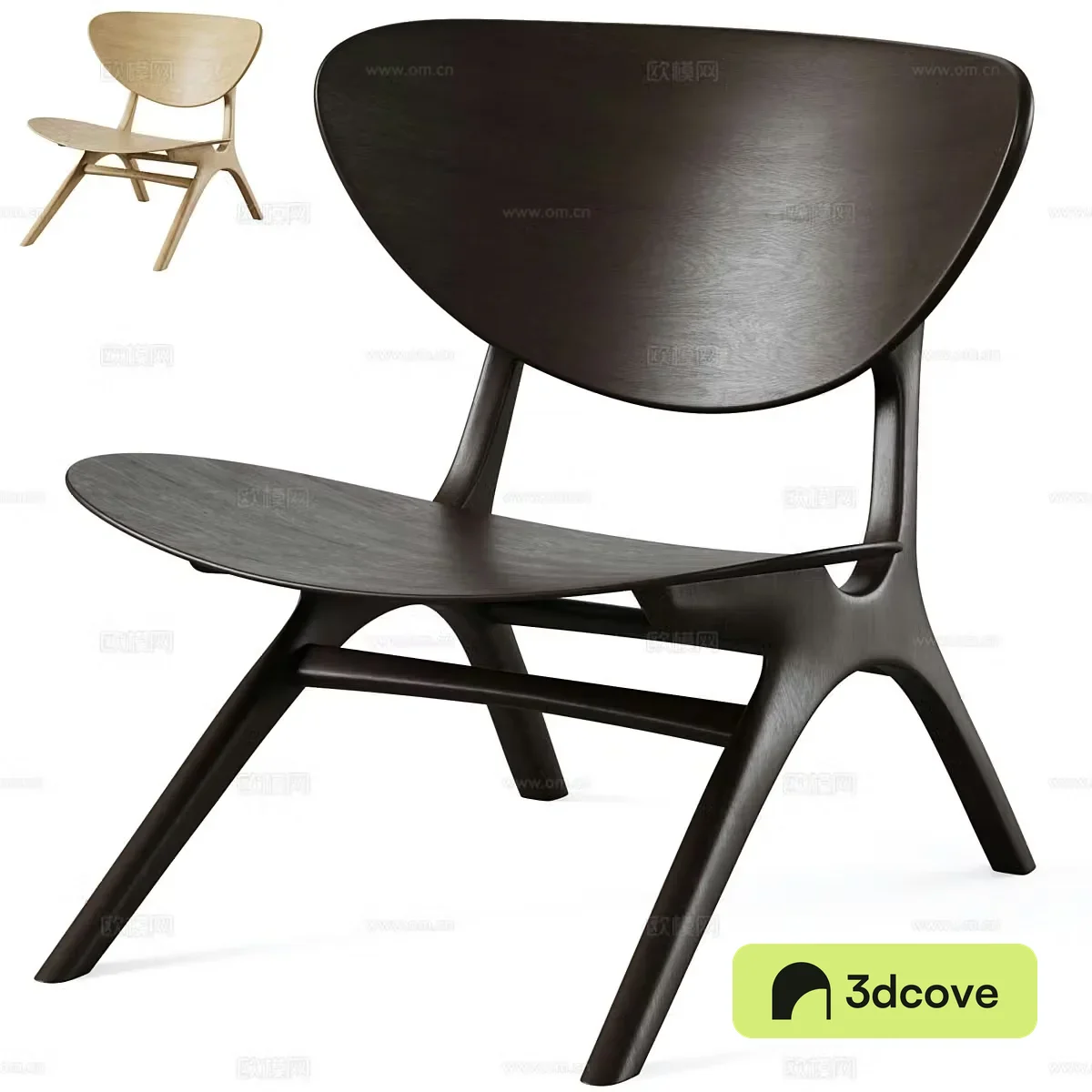 New Chinese Ethnicraft Eye leisure chair