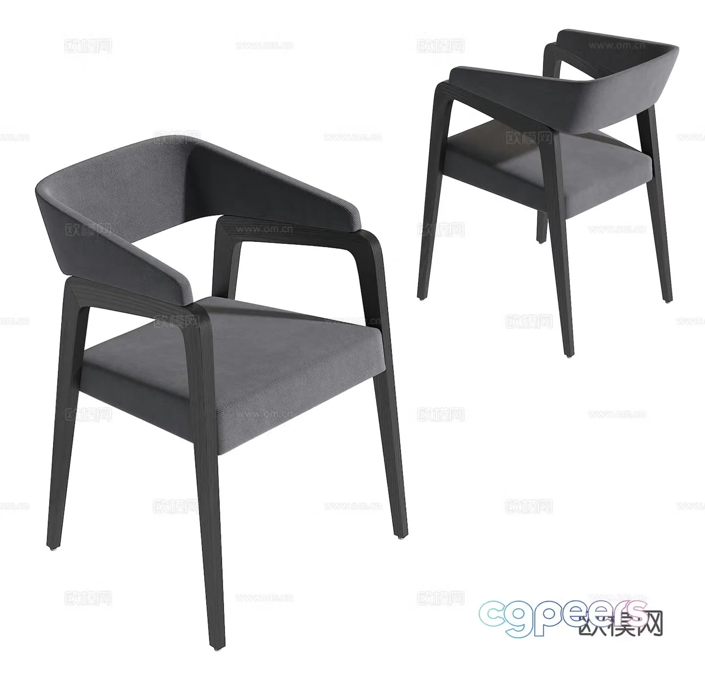 Modern single chair 3d model