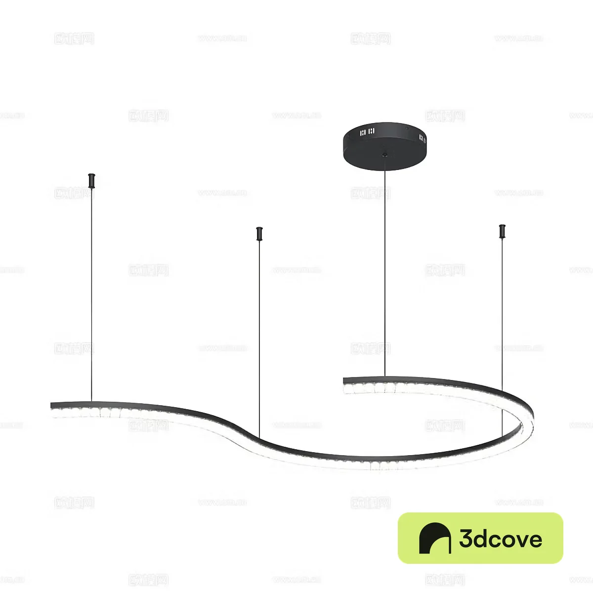 Simple chandelier curved chandelier