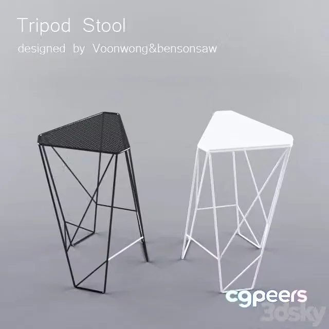 3ds Max Free – Tripod Stool