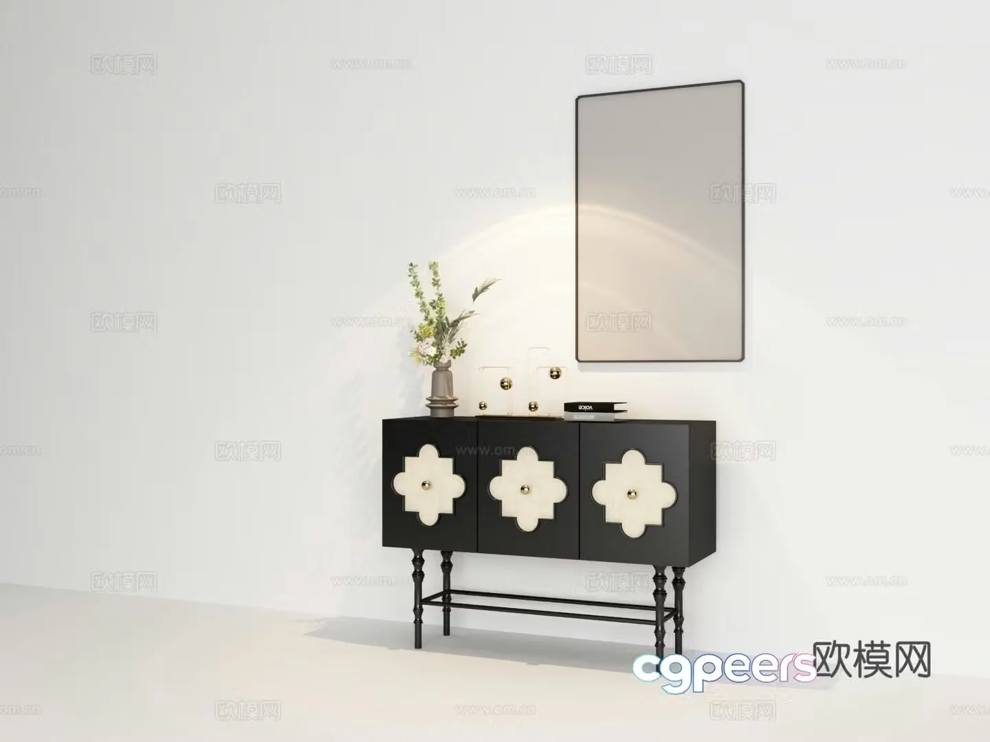 French chest of drawers 3d model