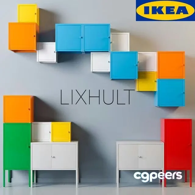 3ds Max Free – IKEA Lixhult set Ikea Liksgult collection