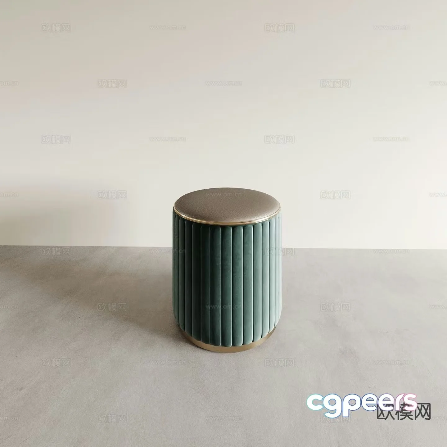 Modern stool sofa stool shoe changing stool piano stool round stool 3D model