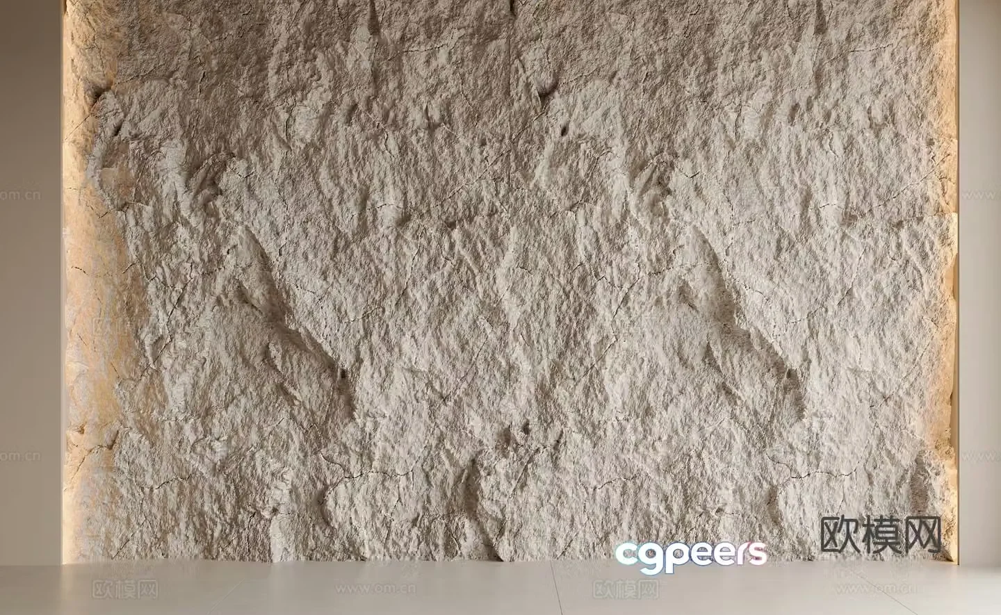 Modern wool stone background wall wool stone wall cultural stone rock background wall stone wall 3d model
