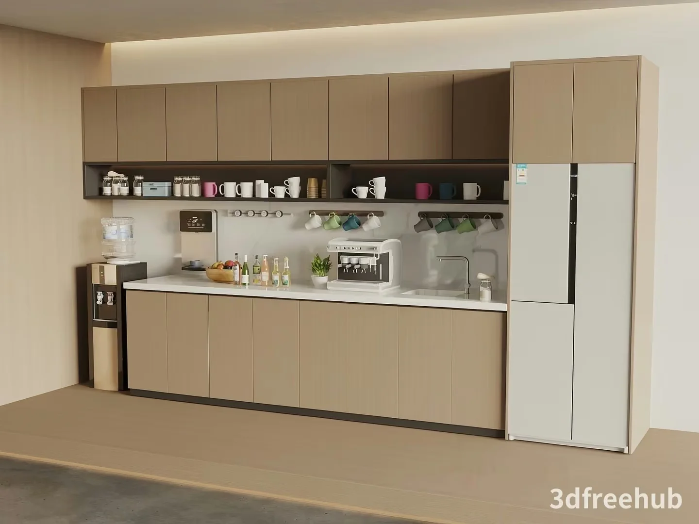 Modern Kitchen 3D Model – 22963 – VRAY Render