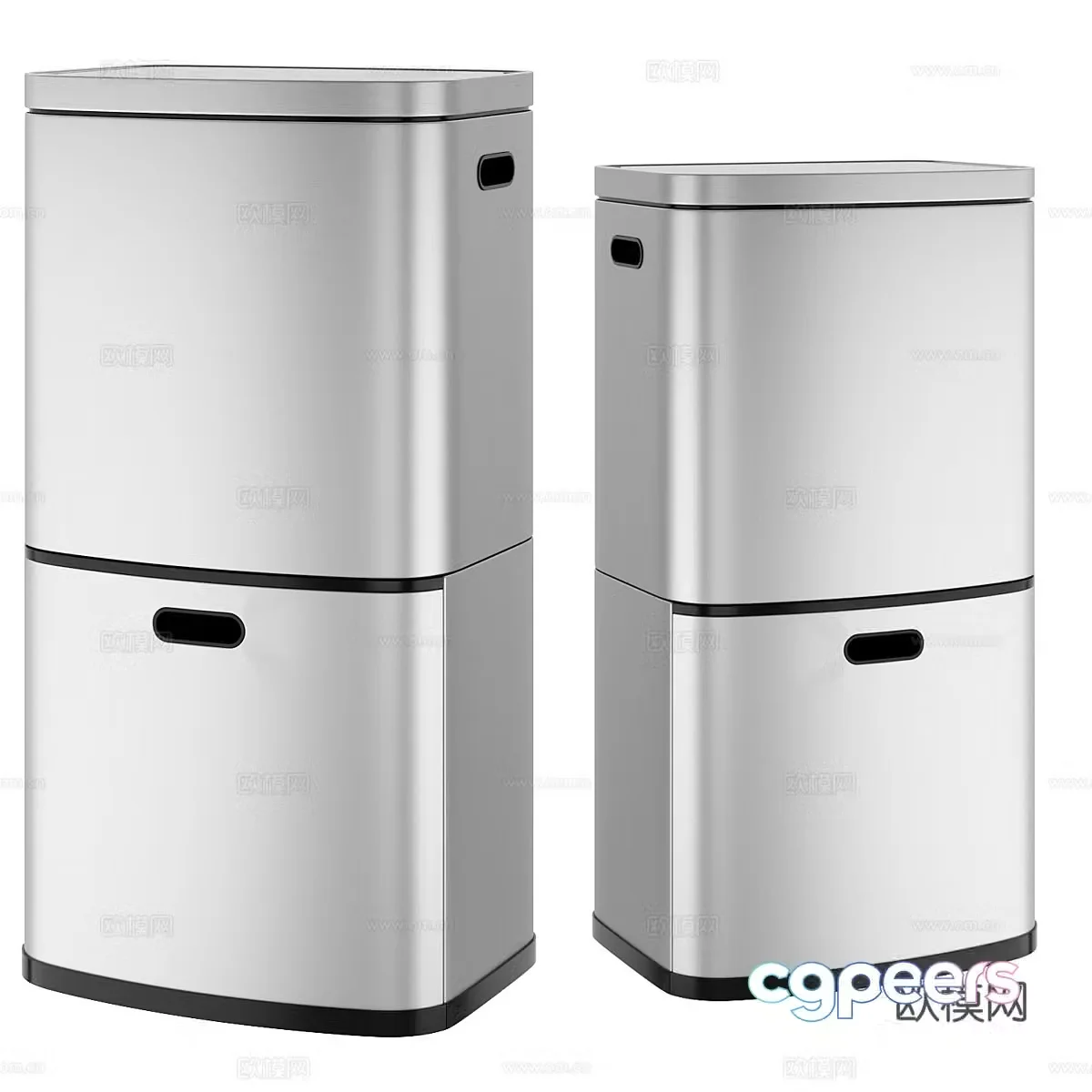 Modern simple refrigerator refrigerator simple refrigerator kitchen refrigerator 3d model