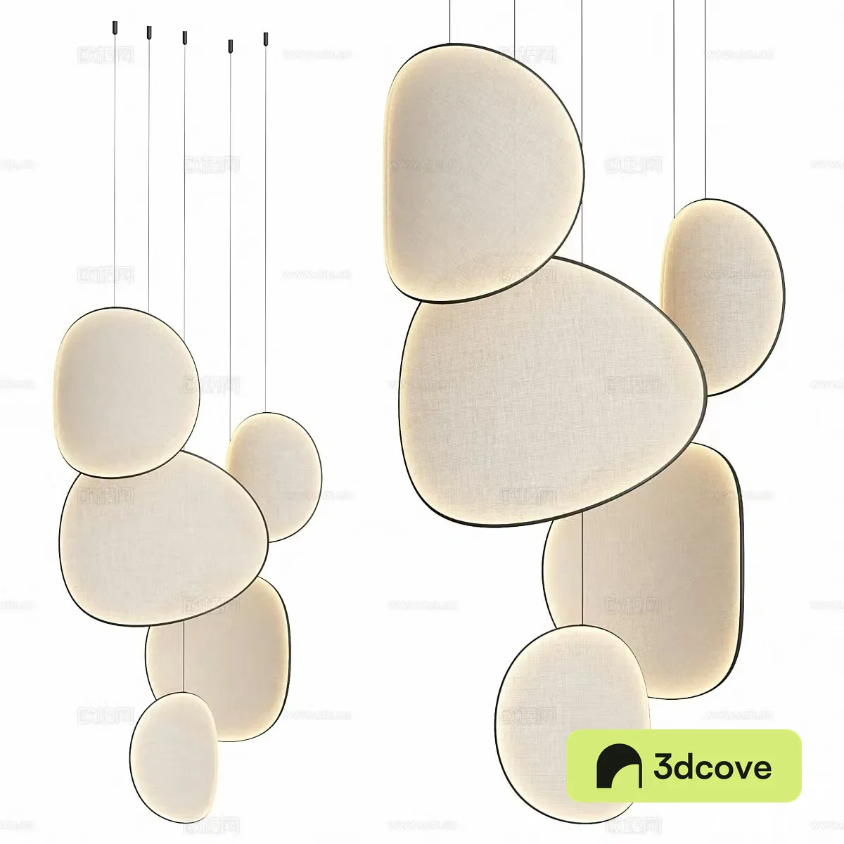Disc chandelier