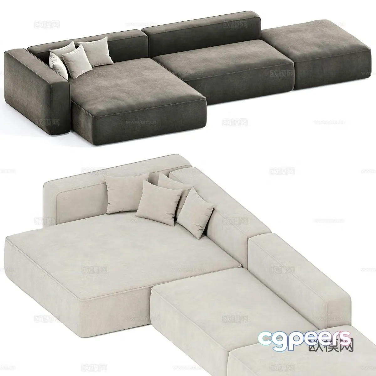 Multiplayer sofa 3d model
