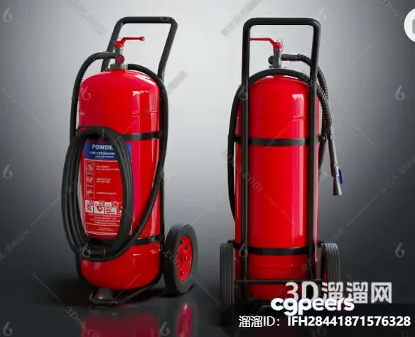 A Fire Extinguisher 3D Model – 14553 – VRAY Render