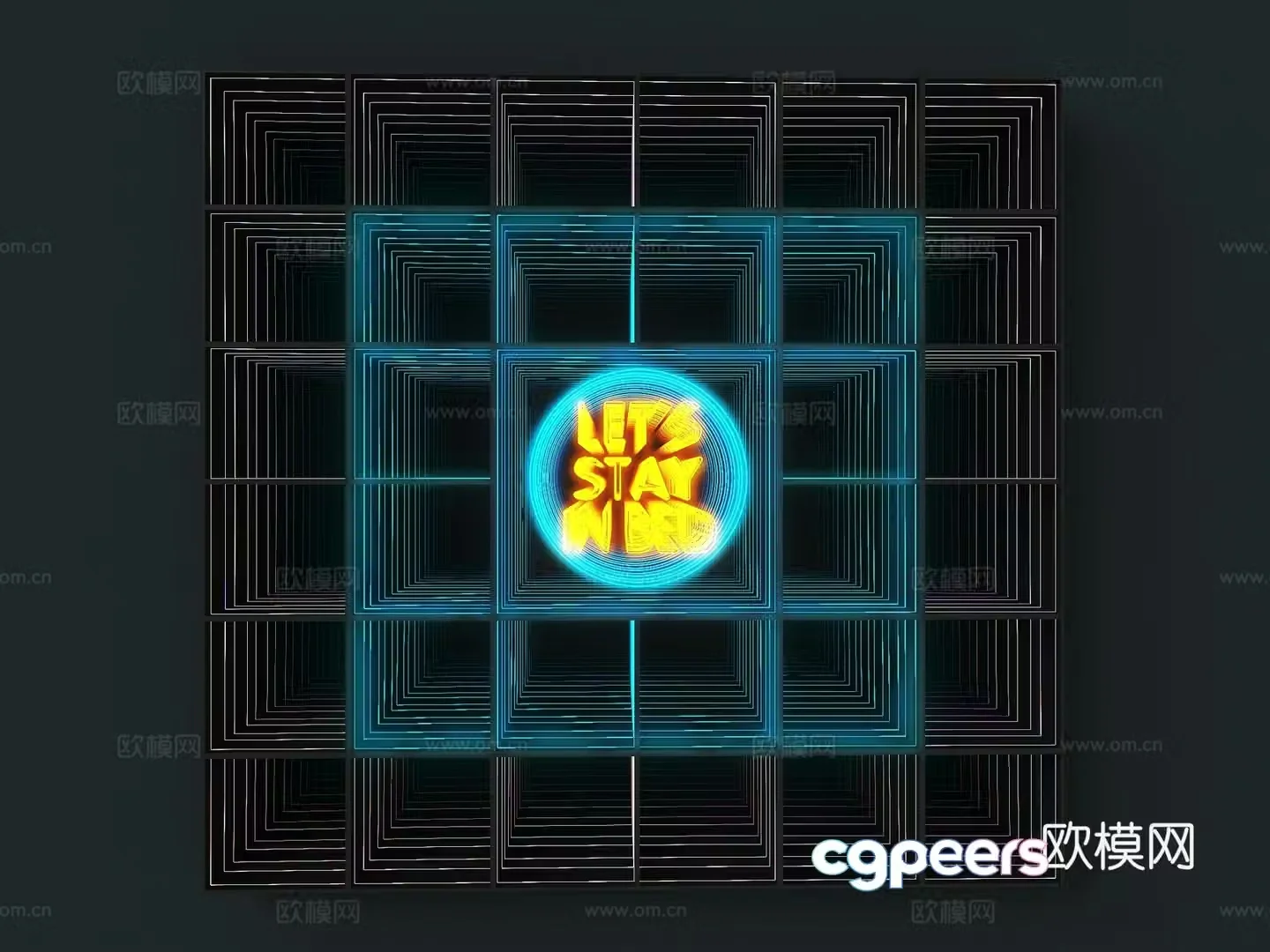 Modern Abyss Mirror Internet celebrity Abyss Mirror Modern Mirror Decorative Abyss Mirror Tunnel Mirror 3D Model