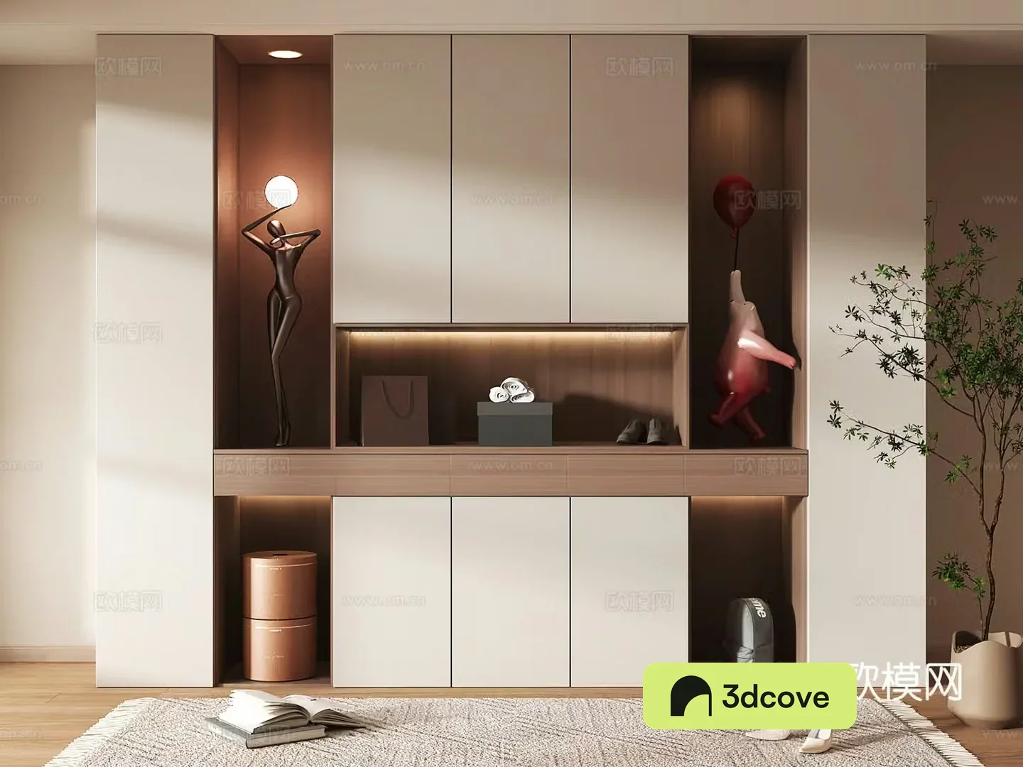 Shoe cabinet design shoe cabinet partition shoe cabinet porch shoe cabinet rendering