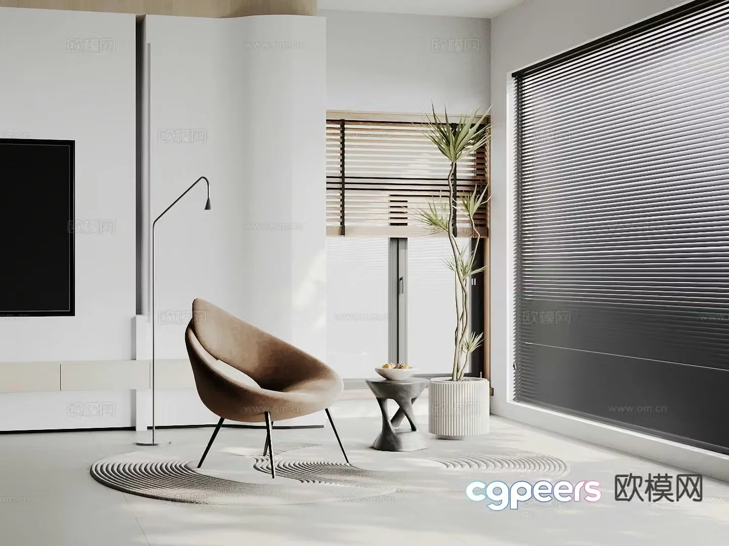 Modern lounge chair 3d model