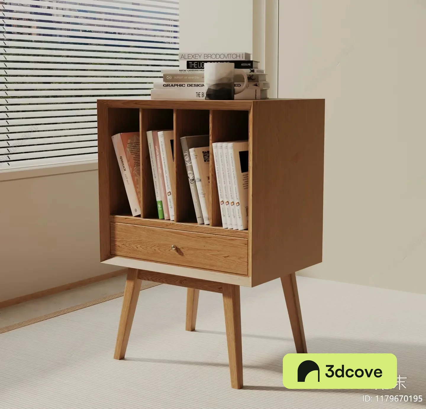 Mid-Century Modern Bookshelf