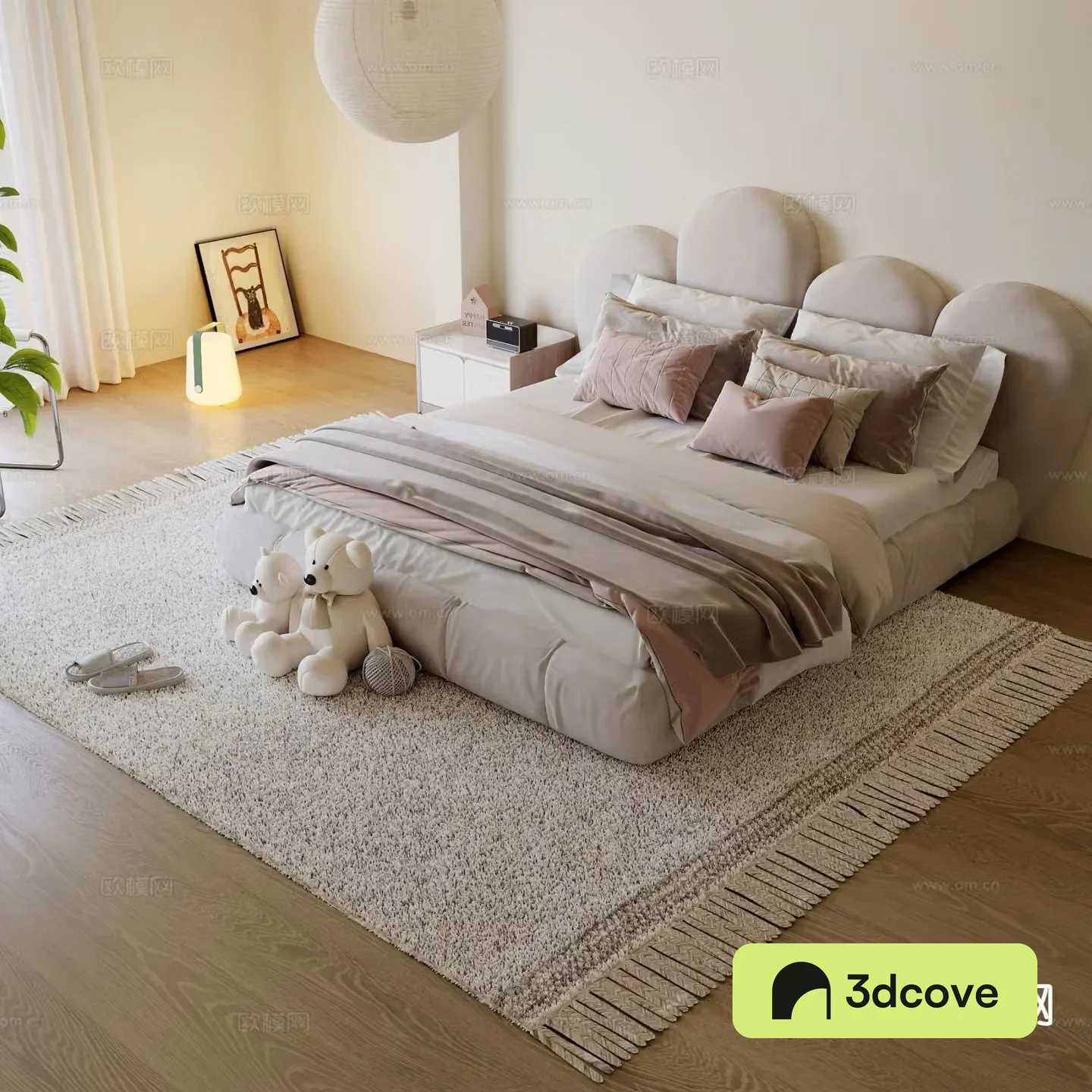 Cream style double bed children’s bed
