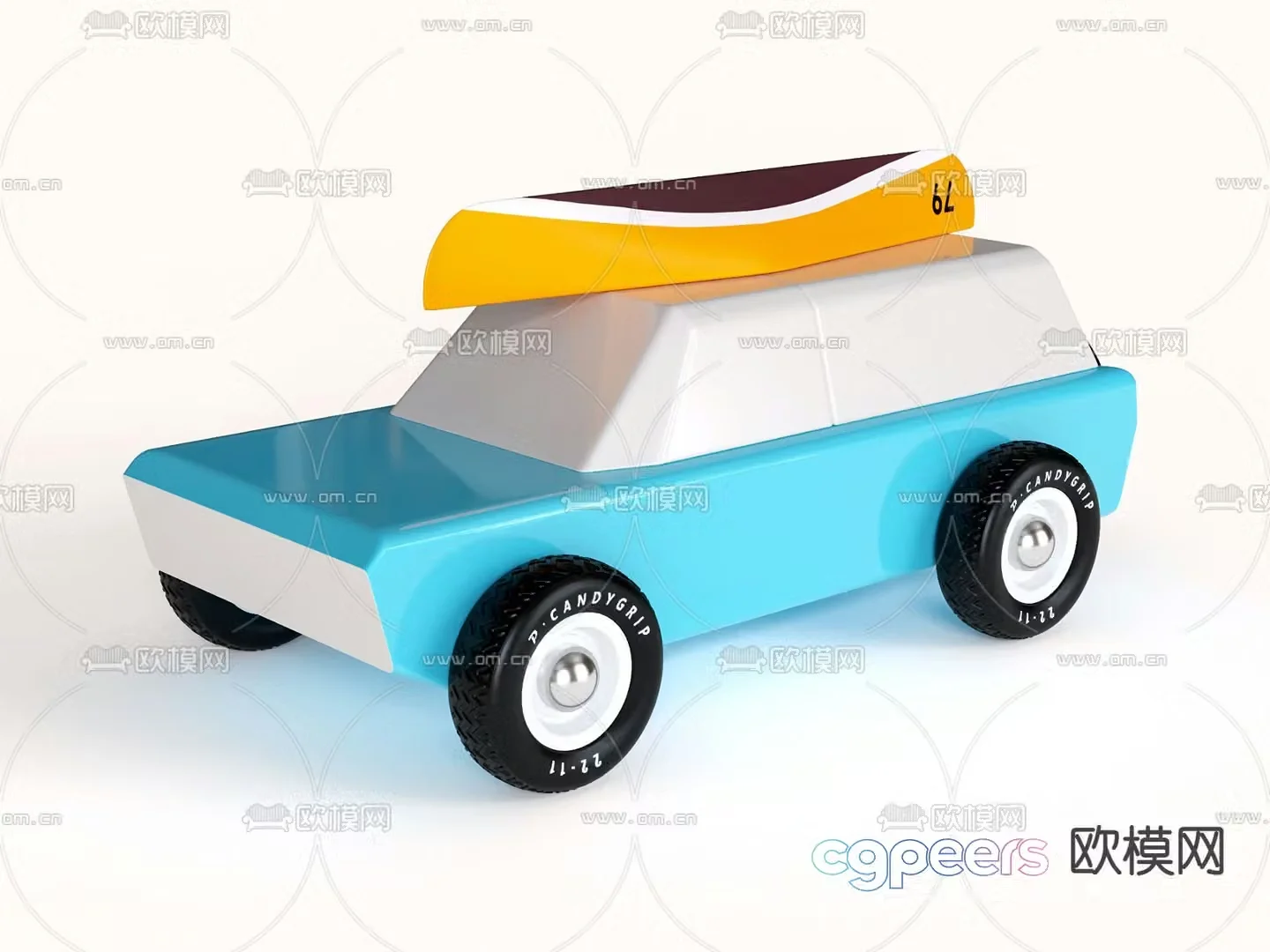 Modern children’s toy car 3d model