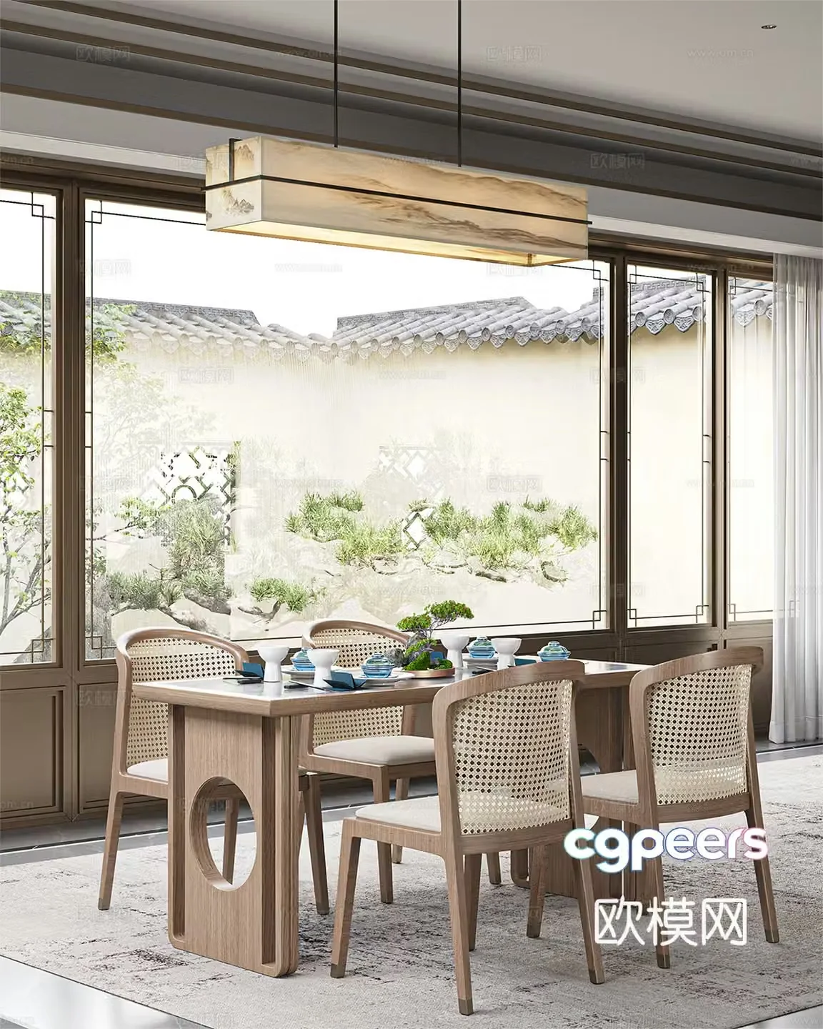 New Chinese restaurant 3D model