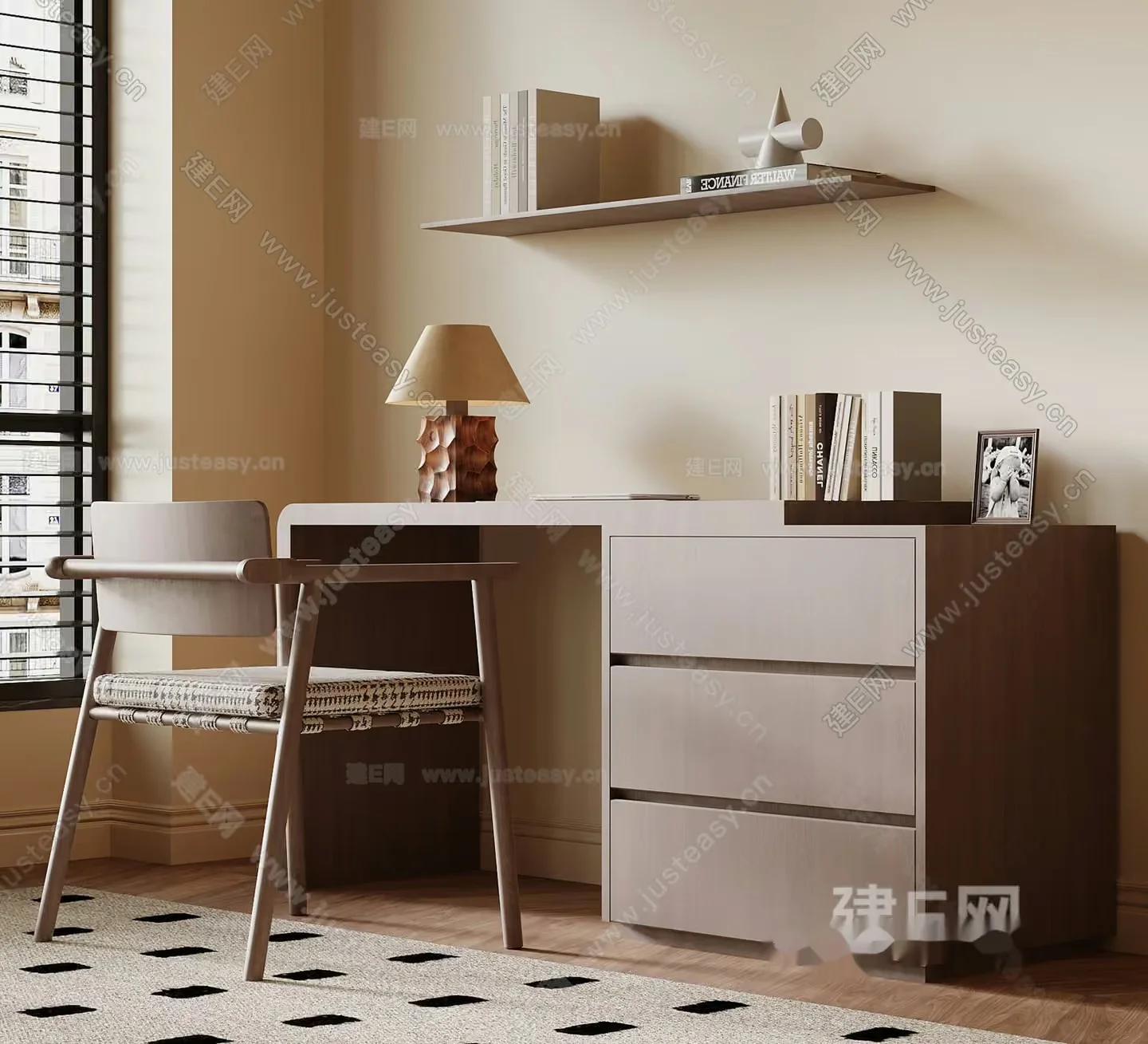 A Minimalist Desk Setup 3D Model – 5671 – VRAY Render