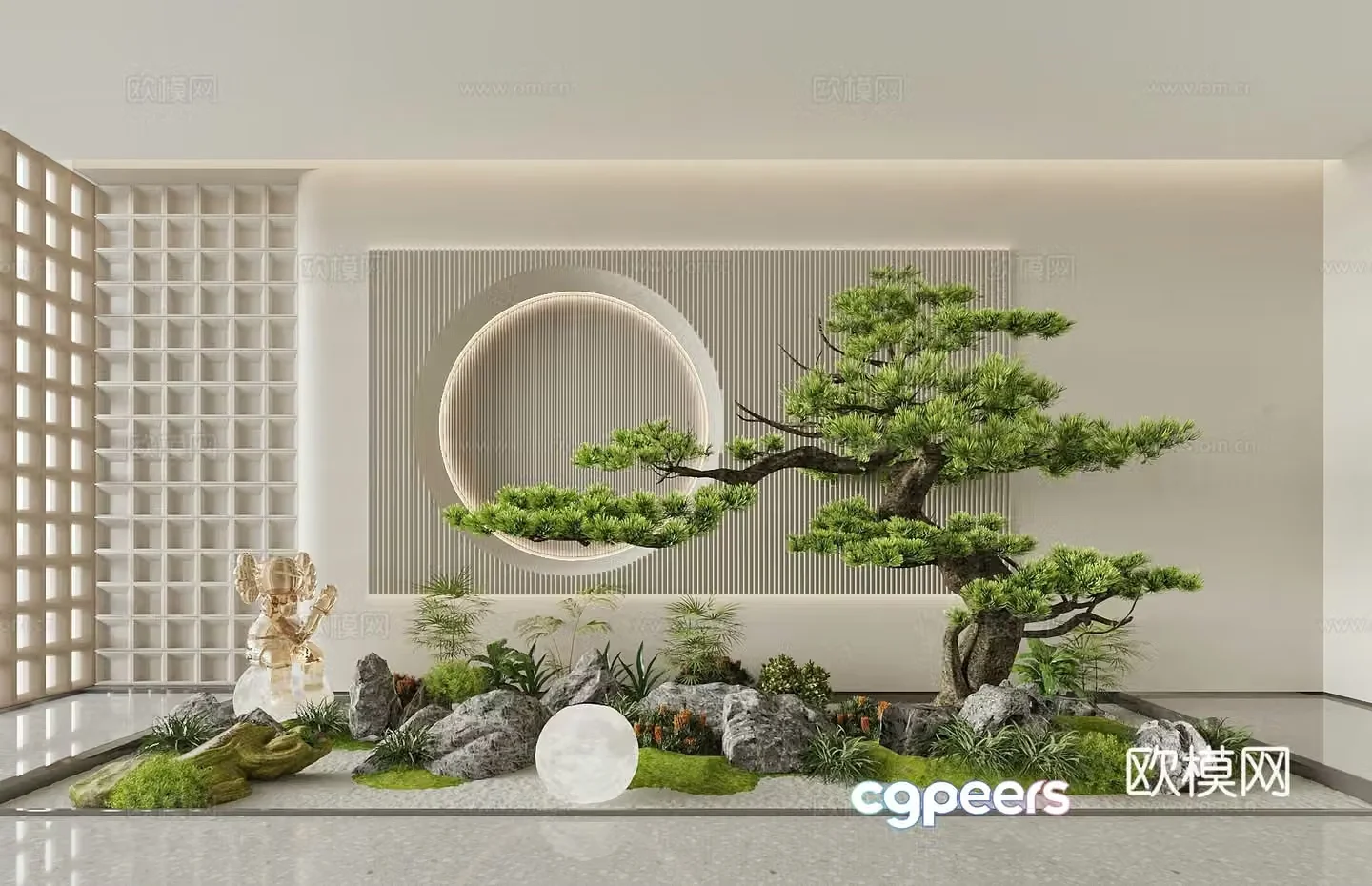 New Chinese-style Chinese-style landscape Garden landscape Landscape Landscape Sketch Garden Landscape Landscape Stone 3D Model
