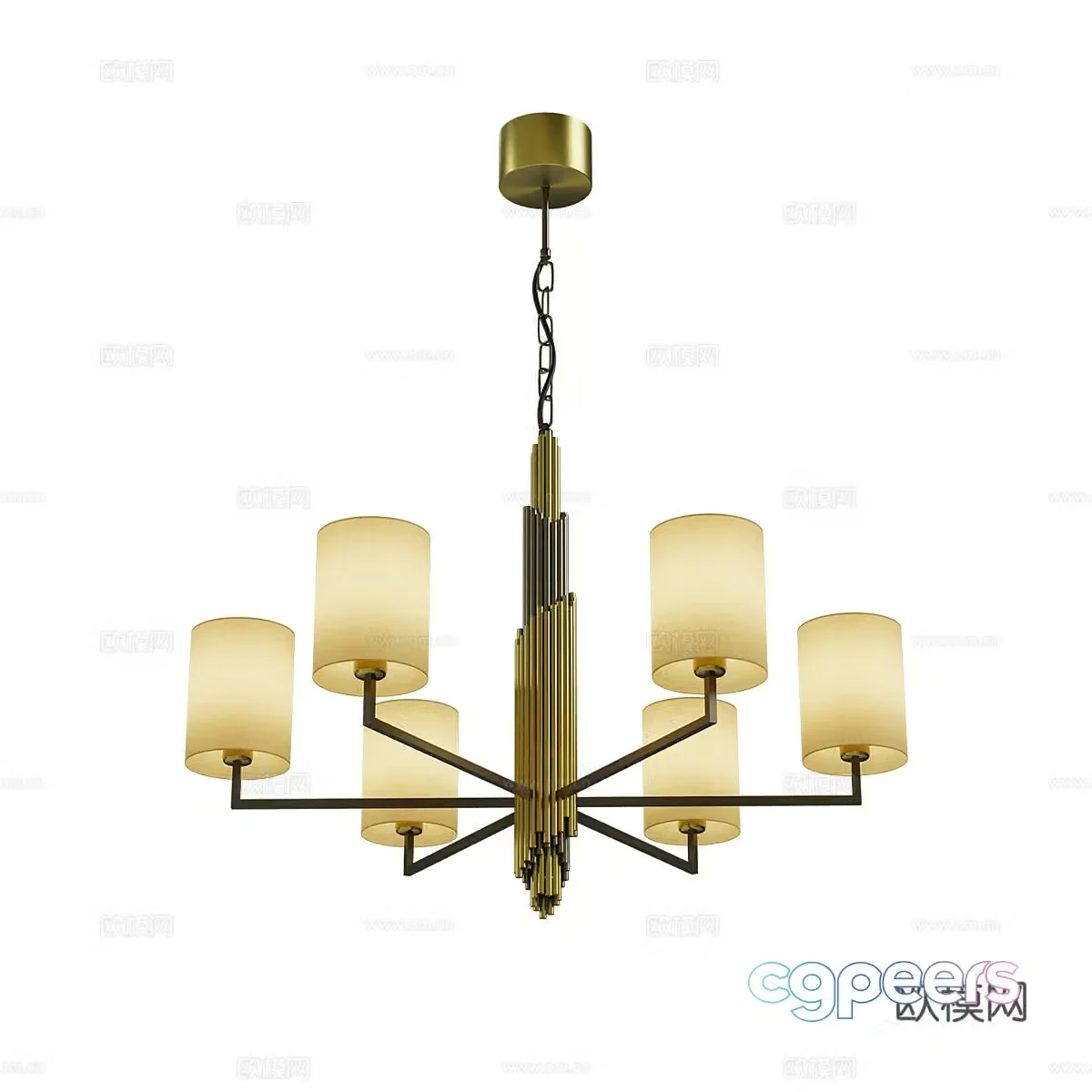 Modern simple chandelier chandelier simple chandelier dining chandelier living room chandelier 3d model