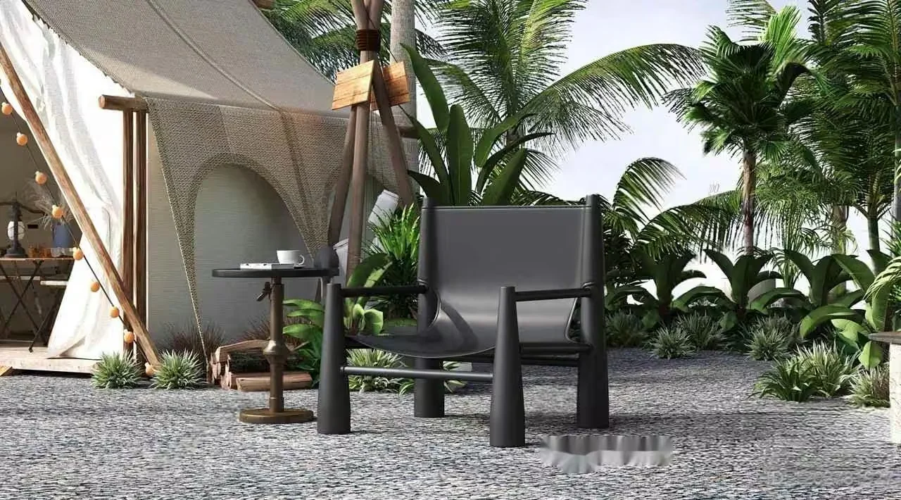 Black Chair 3D Model – 3229 – VRAY Render