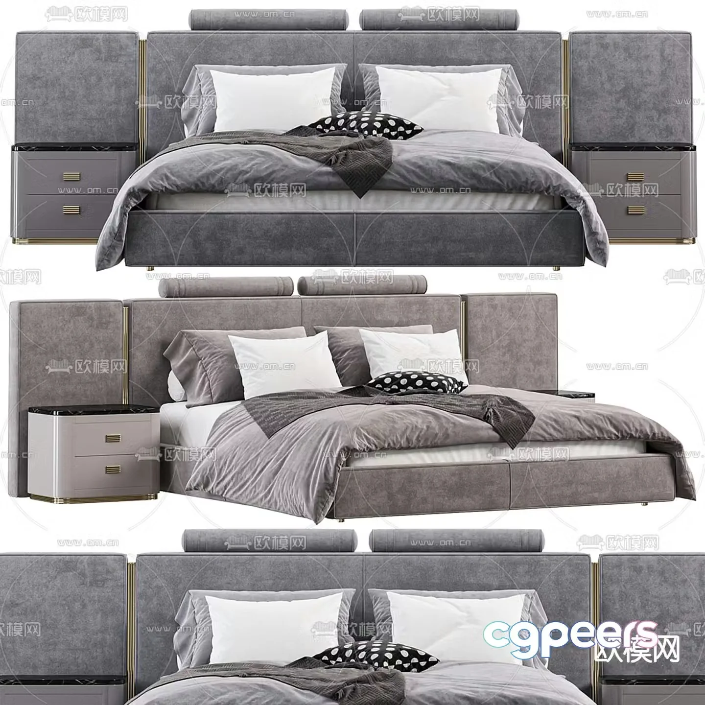 Casaricca double bed 3d model