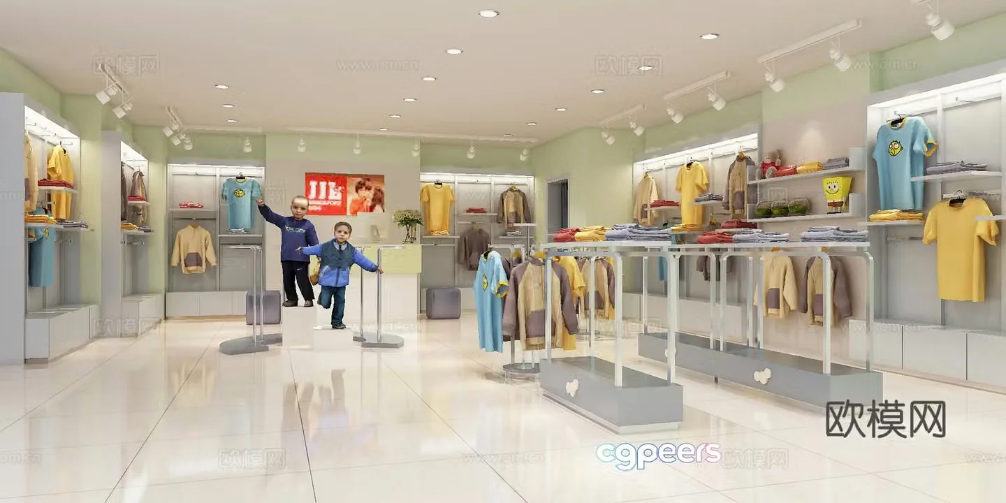 Children’s clothing store Children’s clothing store 3d model