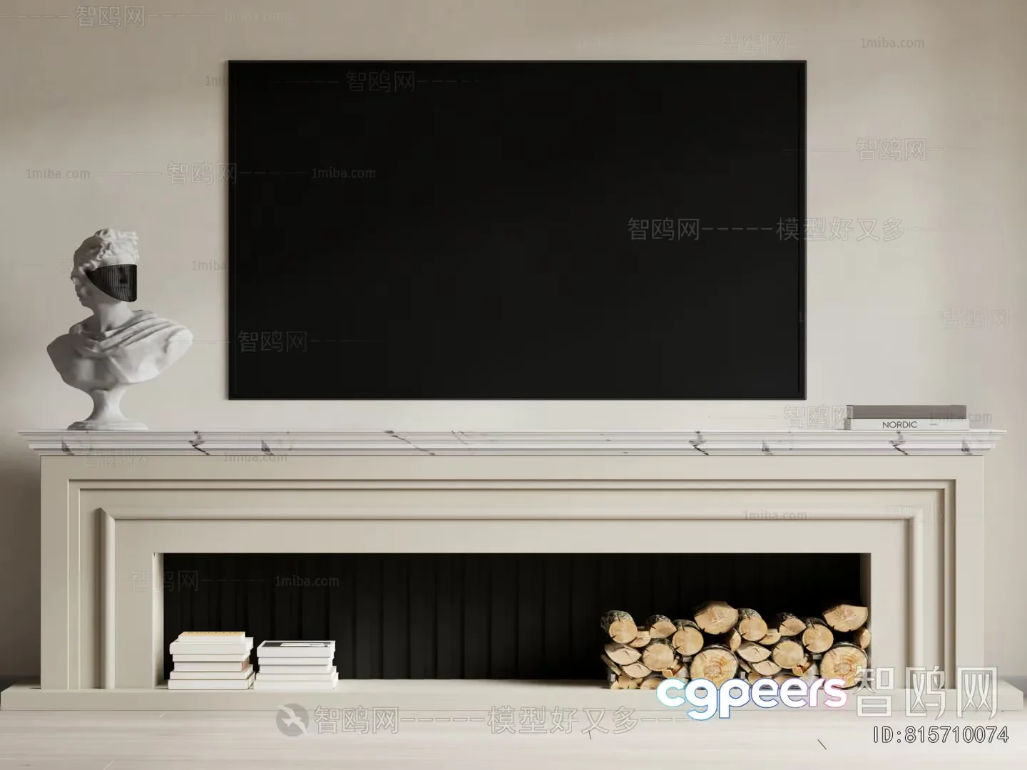 Modern Tv Stand 3D Model – 20399 – VRAY Render