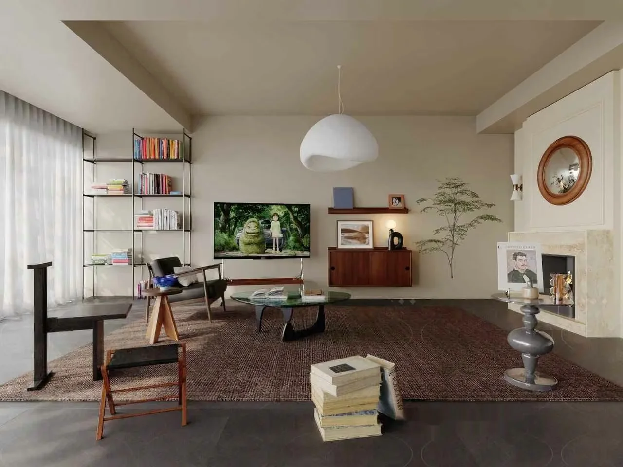 Living Room Scene 3D Model – 22718 – CORONA Render