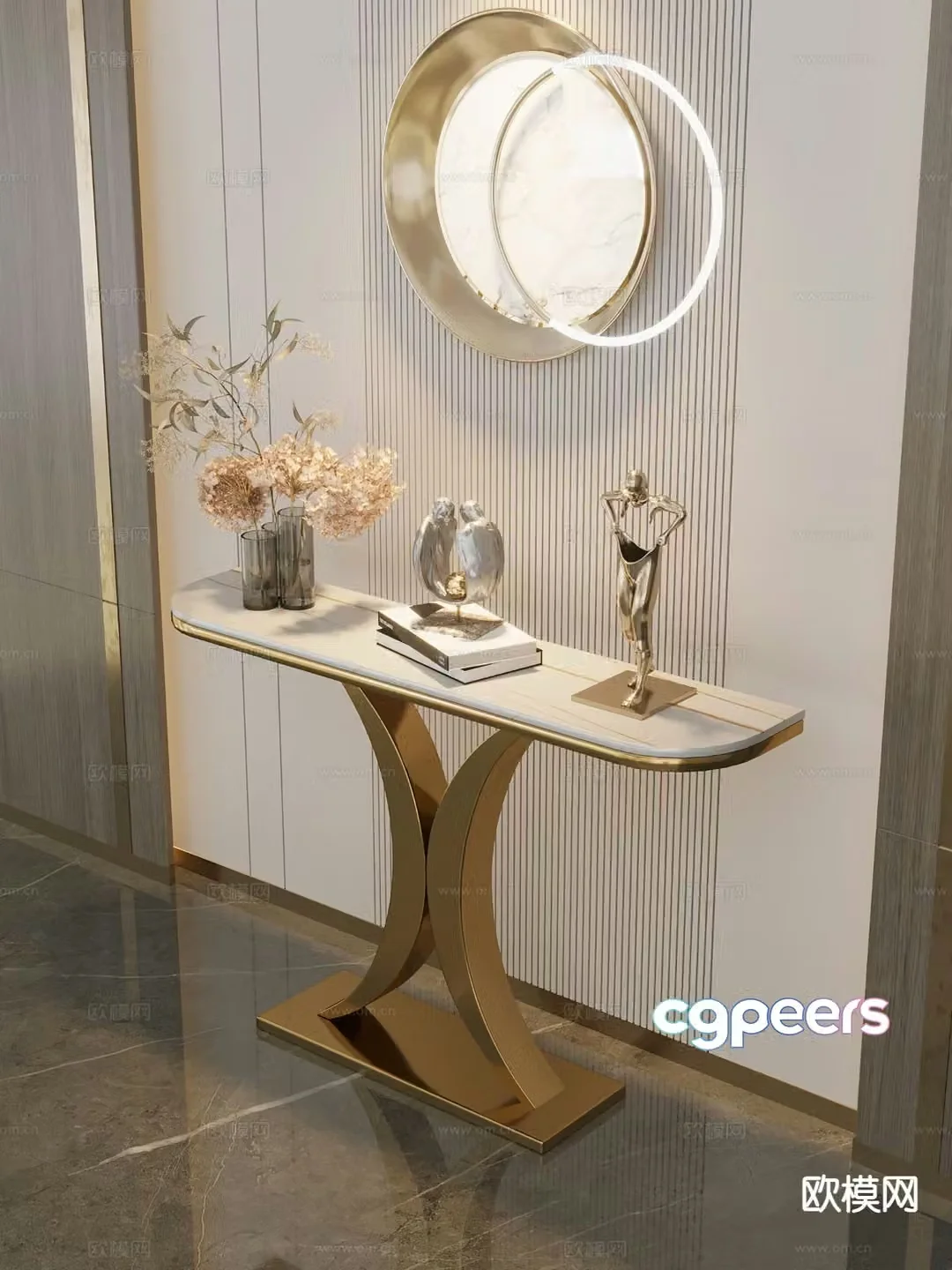 Modern Duanjing strip 3D model